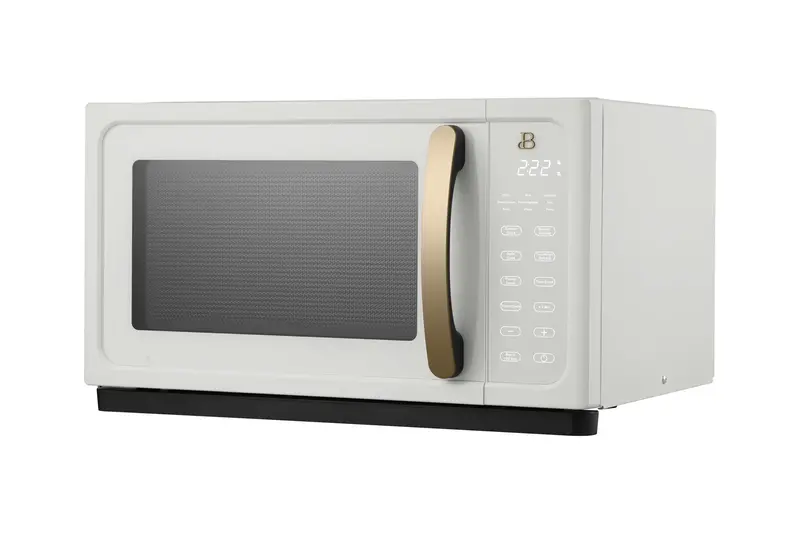 1.1-Cubic-Foot Touch-Control Microwave Oven – 1000W Compact White Sensor Model for Small Kitchens