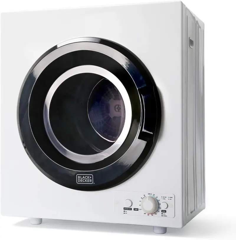 1.5 Cu. Ft. Portable Vented Dryer – 850W Compact Electric Unit with Stainless Drum & Standard 120V Plug Compatibility 2