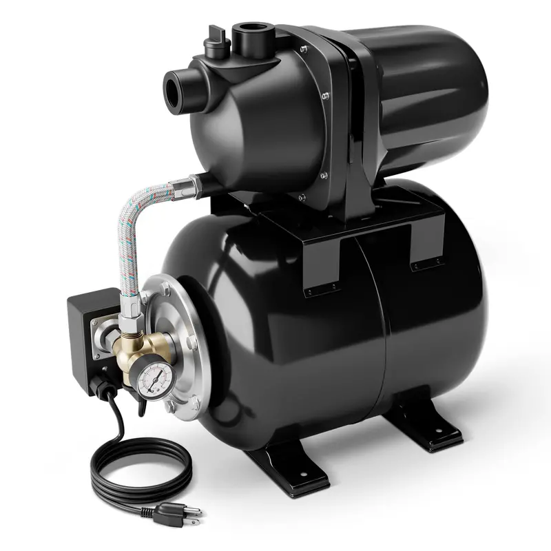 1.6 HP Shallow Well Water Pump Kit — Includes Pre-Charged Pressure Tank for Reliable Flow