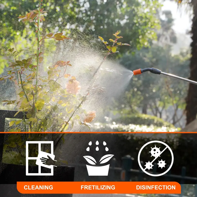 1-Gallon USB-C Powered Garden Sprayer – Telescoping Wand Design with High-Capacity 4000mAh Rechargeable Battery 2