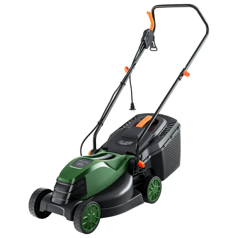 10-Amp Corded Electric Lawn Mower — 13-Inch 2-in-1 Mulching and Bagging Model
