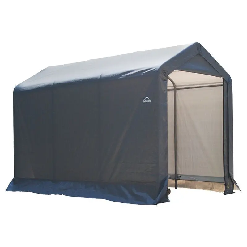 10-Foot-Deep by 6-Foot-Wide Plastic Storage Shed for Outdoor Use 2
