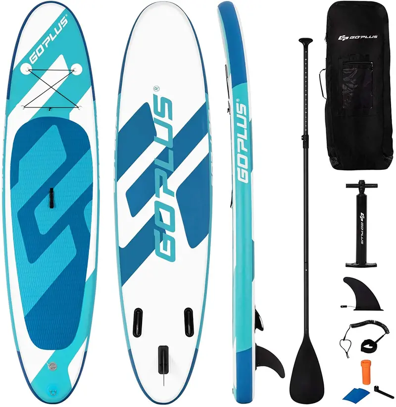 10 ft or 11 ft All-in-One Inflatable SUP – Durable Drop-Stitch Construction with Carry Kit