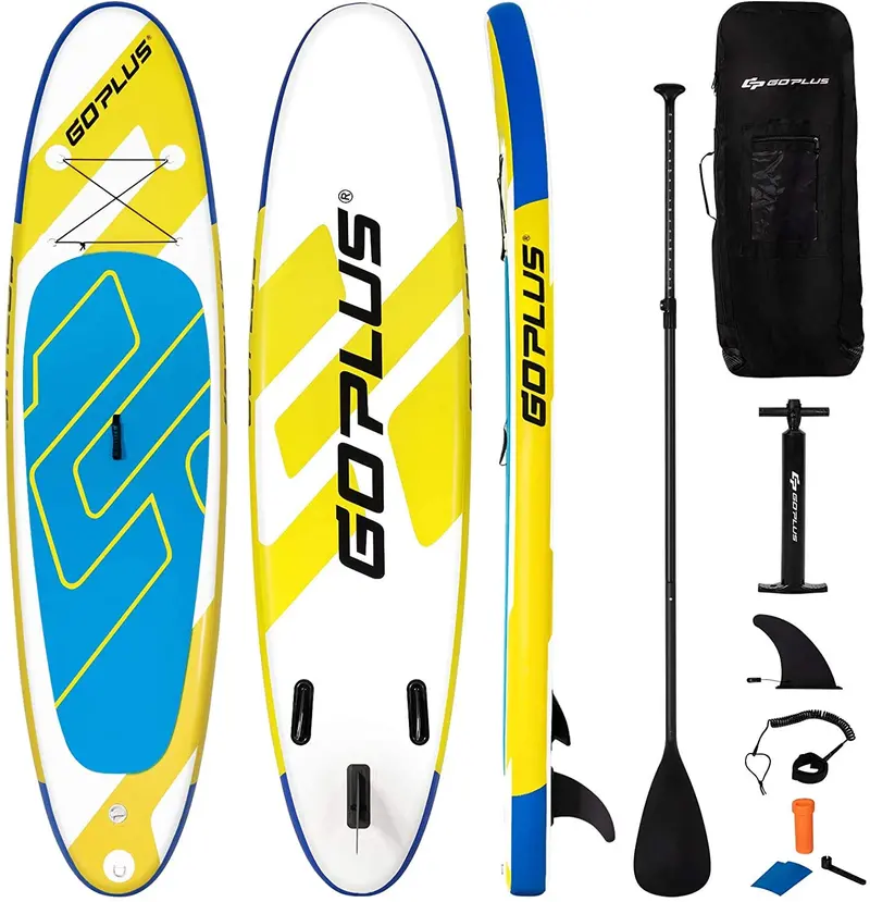 10 ft or 11 ft All-in-One Inflatable SUP – Durable Drop-Stitch Construction with Carry Kit