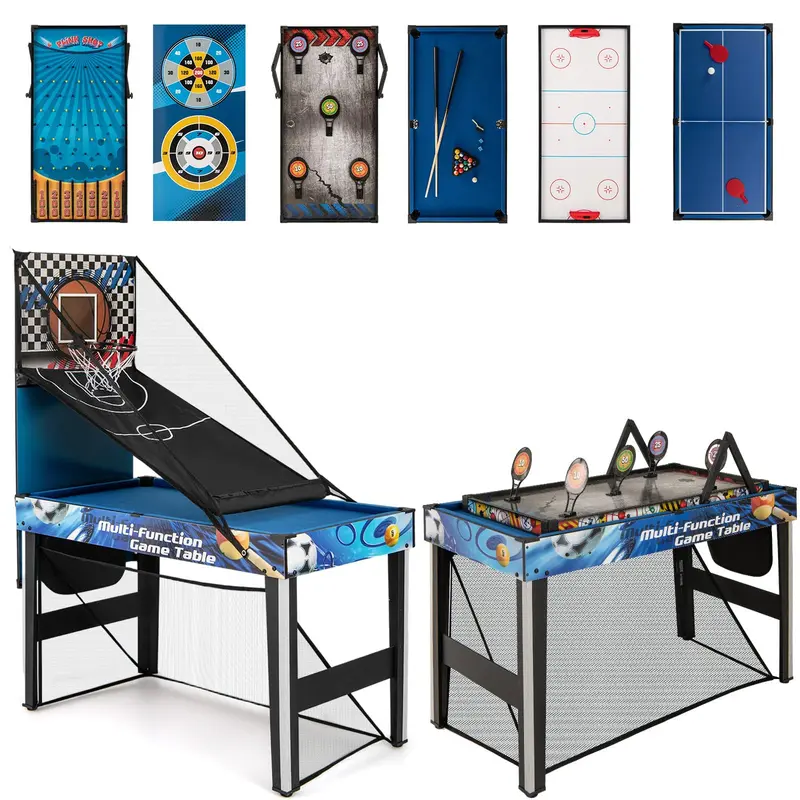 10-Game Convertible Table — 48-Inch All-in-One Hub for Parties and Family Fun