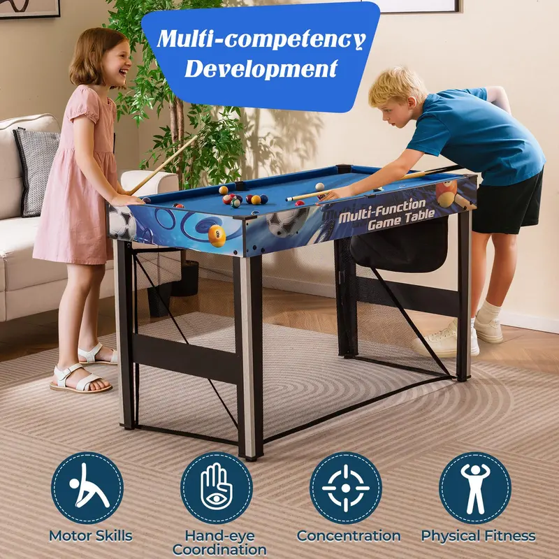 10-Game Convertible Table — 48-Inch All-in-One Hub for Parties and Family Fun