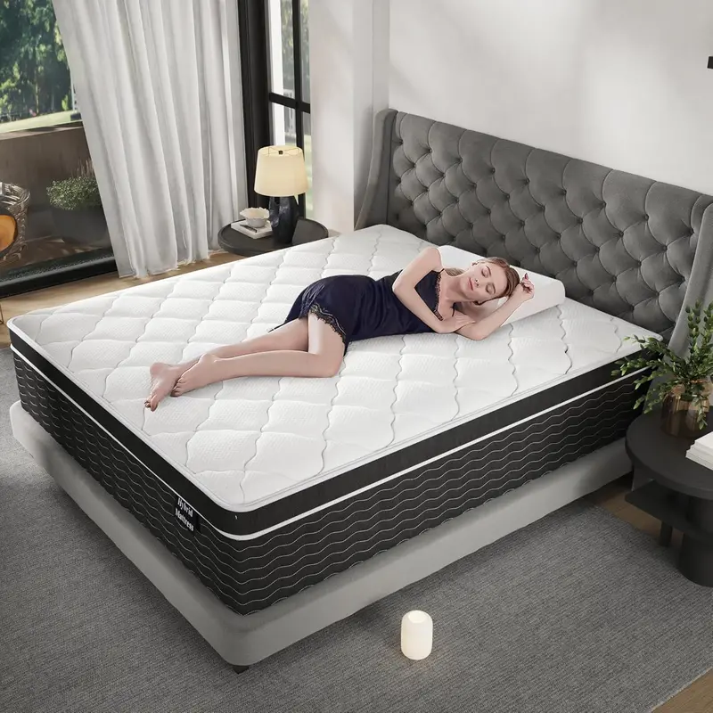 10-Inch Full-Size Hybrid Mattress in a Box: Gel Memory Foam Over Pocketed Coils, Medium-Plush Comfort 2