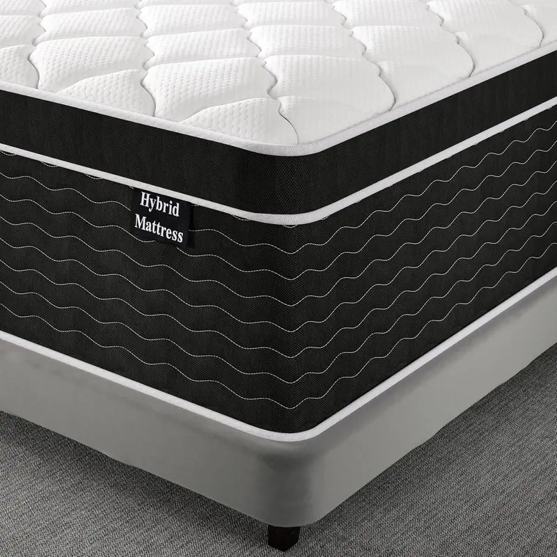 10-Inch Hybrid Mattress in a Box – Medium-Plush Support Layer for Side, Back & Stomach Sleepers