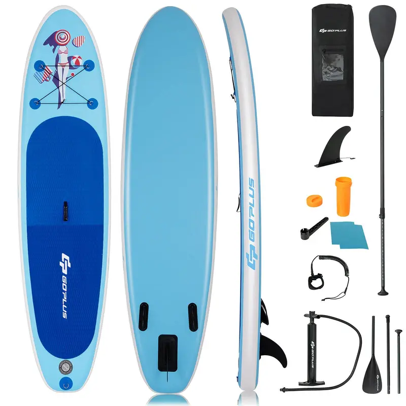 10- or 11-Foot Inflatable Stand-Up Paddle Board with Fade-Resistant Printed Graphics