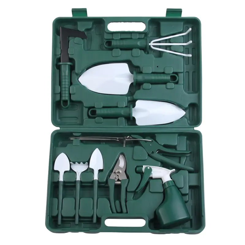 10-Piece Ergonomic Gardening Tool Kit – Includes Carry Case for Storage 2