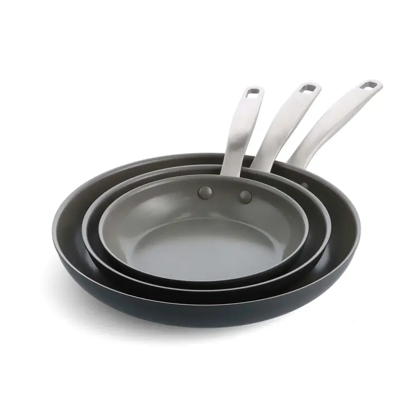 10-Piece Premium Ceramic Nonstick Cookware Set with Hard-Anodized Aluminum Construction