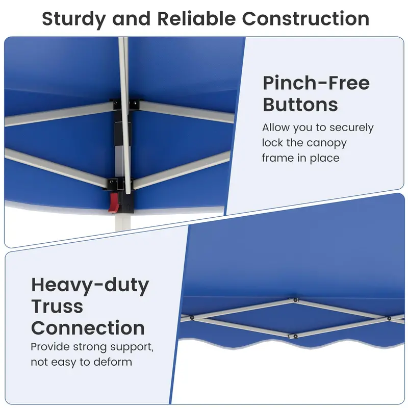 10' x 10' Instant-Setup Canopy Tent with Rolling Carry Bag