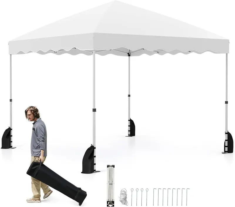 10' x 10' Instant-Setup Canopy Tent with Rolling Carry Bag