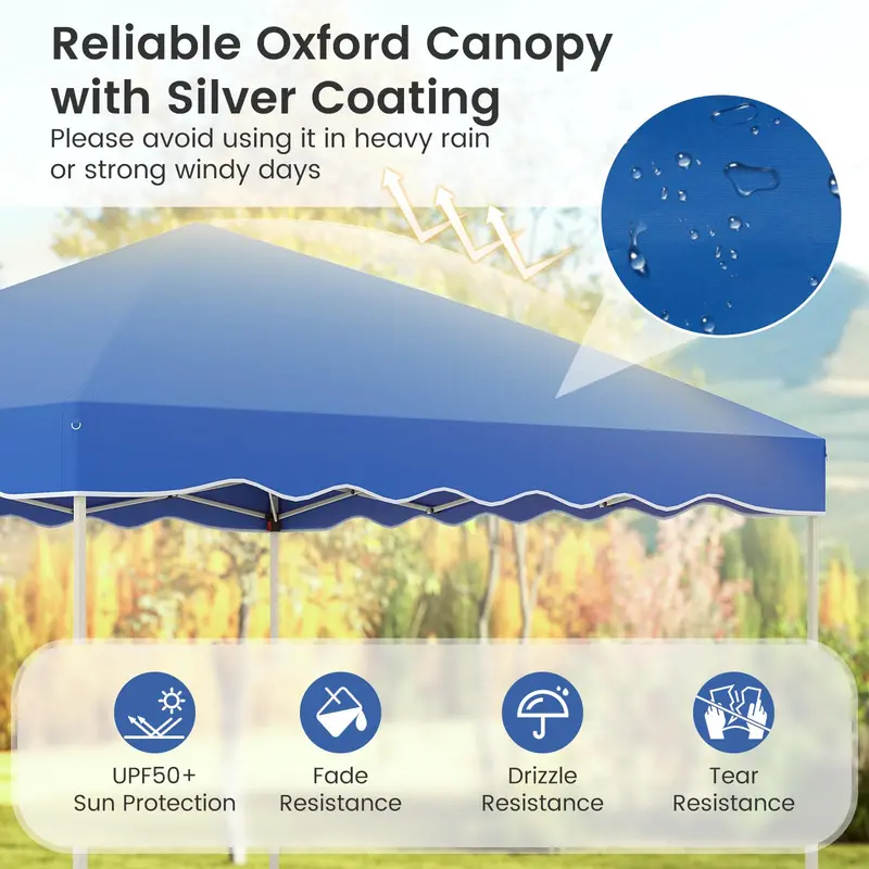 10' x 10' Instant-Setup Canopy Tent with Rolling Carry Bag