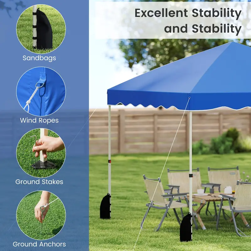 10' x 10' Instant-Setup Canopy Tent with Rolling Carry Bag