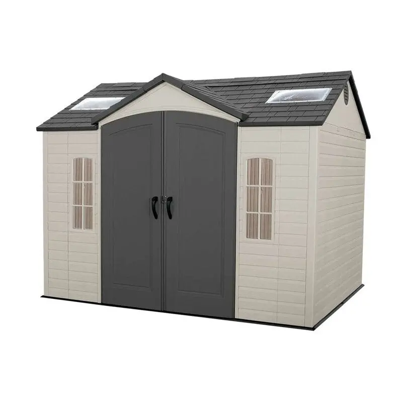 10' x 8' Weatherproof Resin Plastic Storage Shed – Durable Side-Access Unit Requiring Assembly