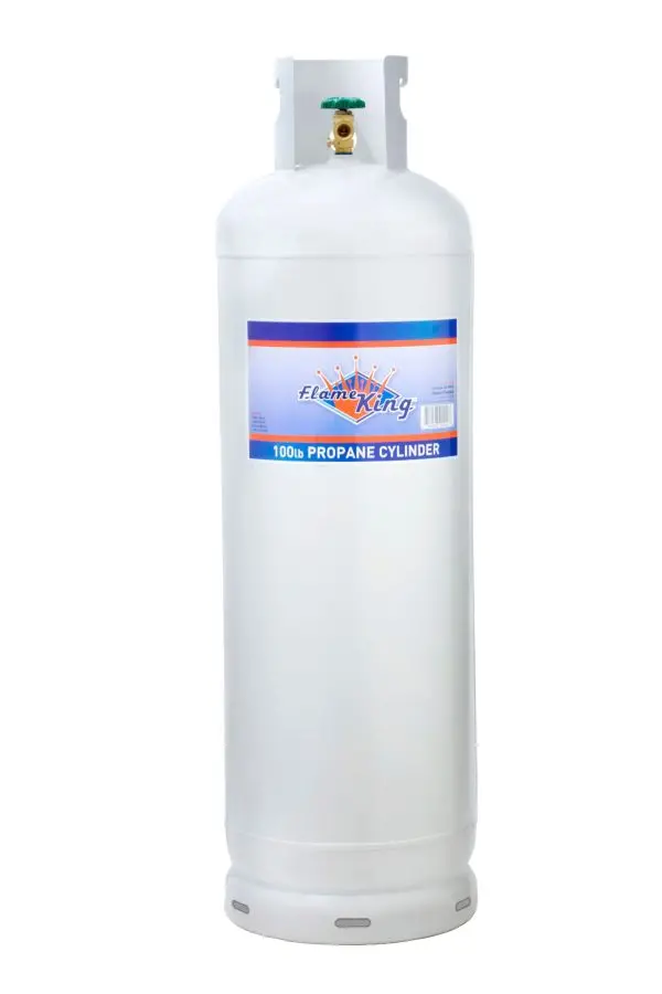 100-Lb DOT-Certified Steel Propane Cylinder – POL Valve, Ships Empty for Refill