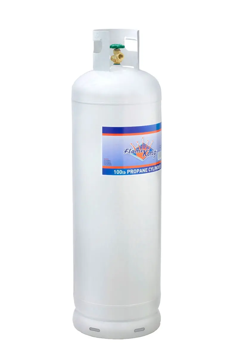 100-Lb DOT-Certified Steel Propane Cylinder – POL Valve, Ships Empty for Refill