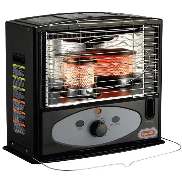 10,000 BTU Indoor Kerosene Radiant Heater – Black Finish, Efficient Heating for Medium Spaces