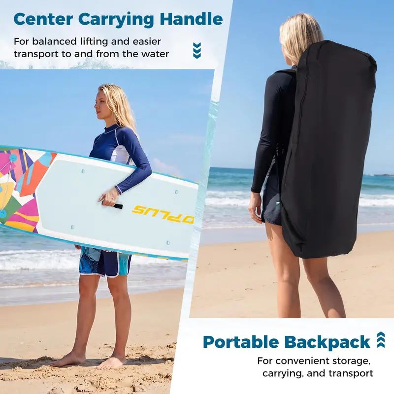 11-Foot All-in-One Inflatable Stand-Up Paddle Board with Paddle, Pump, and Carry Bag 2