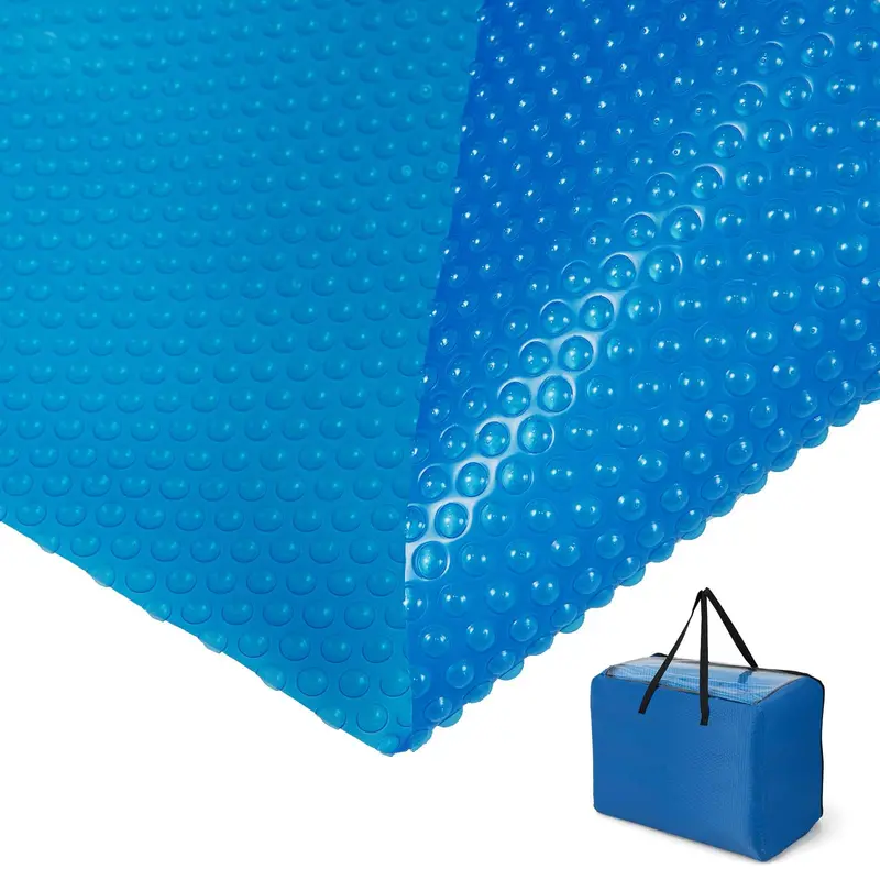 12 ft × 24 ft Solar Pool Cover – 12-Mil UV-Resistant Blanket with Carry Bag for All Pool Types