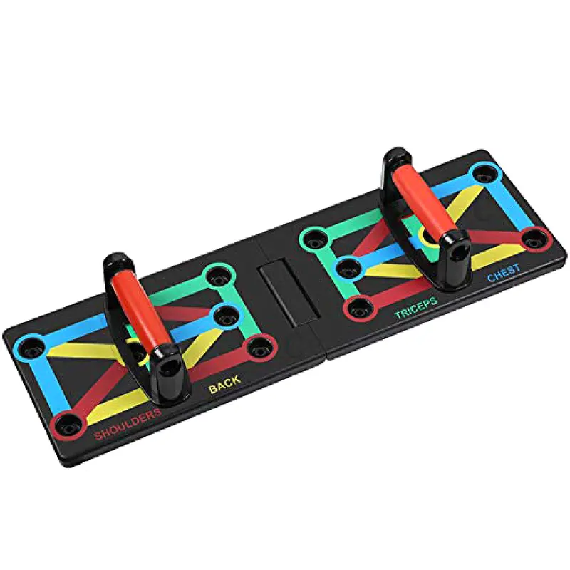 12-Function Push-Up Training Board with Detachable Resistance Handles and Anti-Slip Base