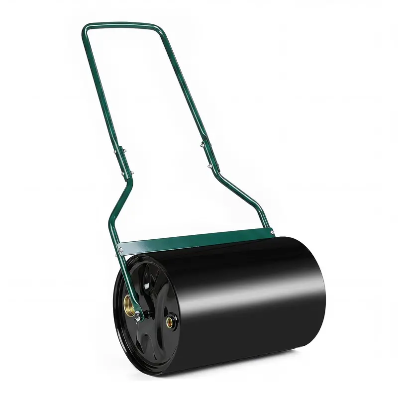 12-Gallon Lawn Compaction Roller – Adjustable Water- or Sand-Filled Drum with U-Shaped Handle
