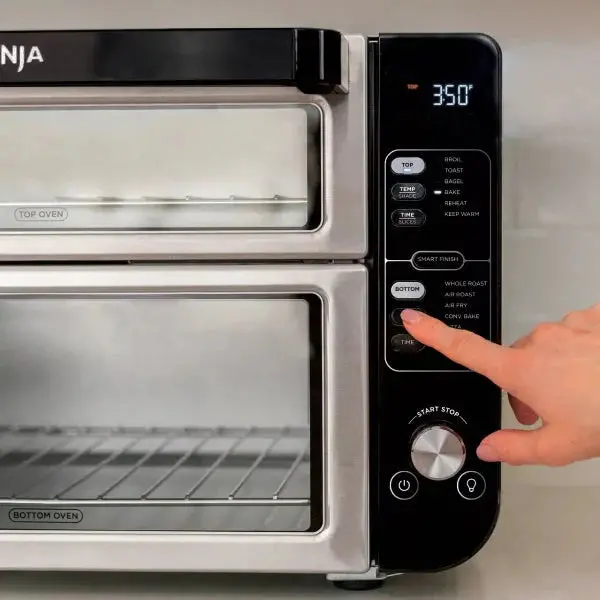 12-In-1 FlexDoor Dual-Oven System – FlavorSeal Sealing, Rapid Top Oven & Convection Air Fryer Base 2