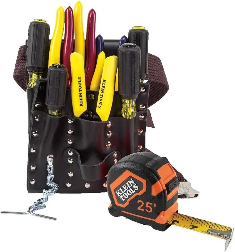 12-Piece Electrician’s Tool Kit – Professional 5300 Set with Pouch, Belt, and Essentials