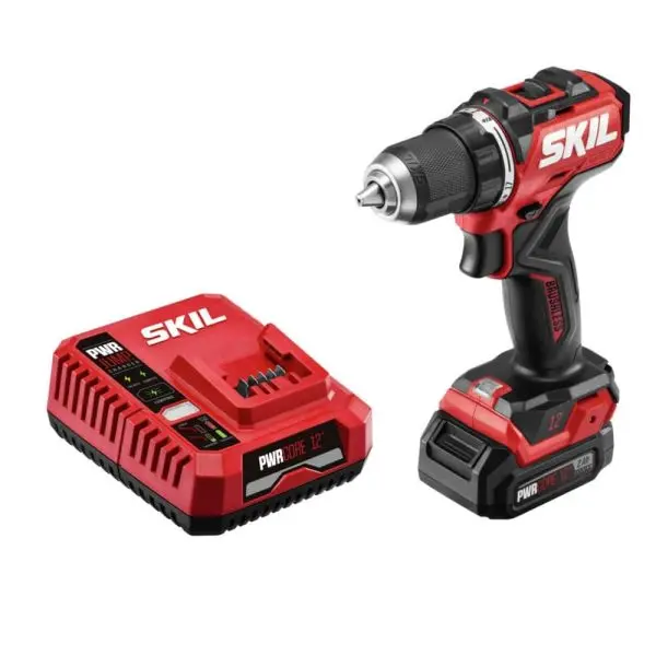 12V Brushless Cordless 1/2-Inch Drill Driver Kit – Includes Battery and Rapid Charger
