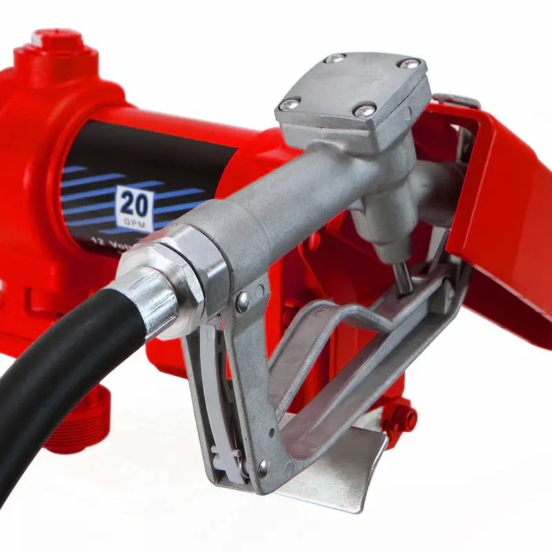 12V Portable Fuel Transfer Pump – 20 GPM Flow for Diesel, Gasoline, Kerosene, and Compatible Fuels