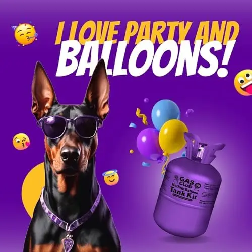 13-Liter Portable Helium Tank – For Inflating Up to 50 Latex Balloons (Home & Event Use)