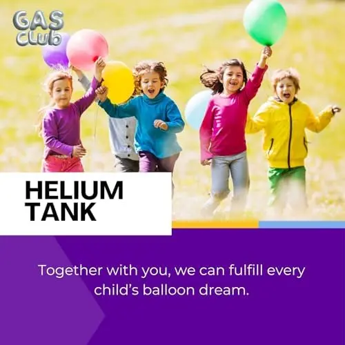 13-Liter Portable Helium Tank – For Inflating Up to 50 Latex Balloons (Home & Event Use)