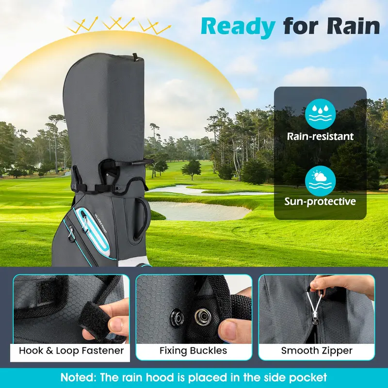 14-Way Lightweight Portable Golf Bag with Full Divider System for Men and Women