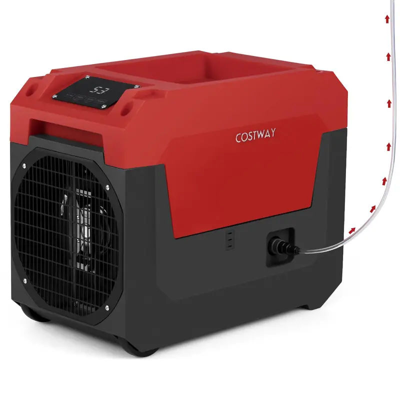 140-Pint Portable Industrial-Grade Dehumidifier — Equipped with Self-Draining Pump for High-Humidity Environments