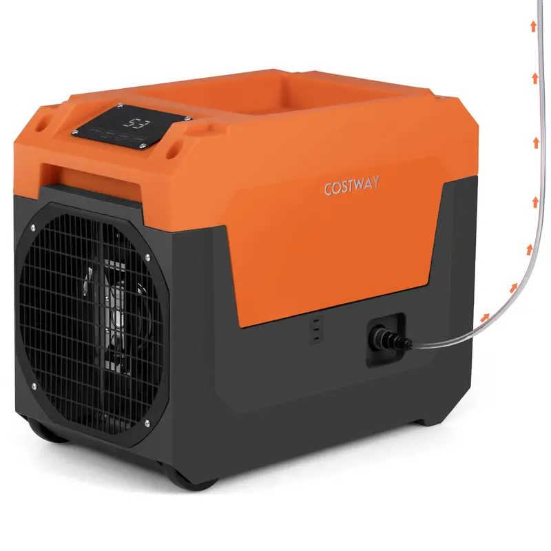 140-Pint Portable Industrial-Grade Dehumidifier — Equipped with Self-Draining Pump for High-Humidity Environments