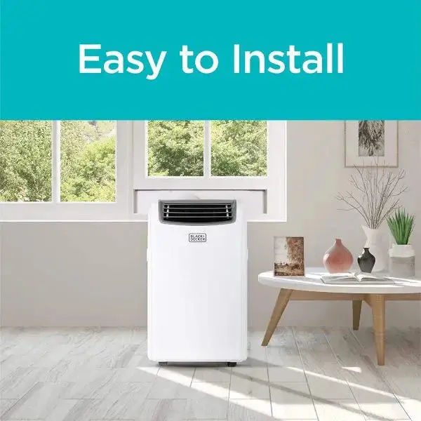 14,000 BTU Portable Air Conditioner with Built-in Heater – White 3-in-1 Smart Cooling Unit with Remote Control