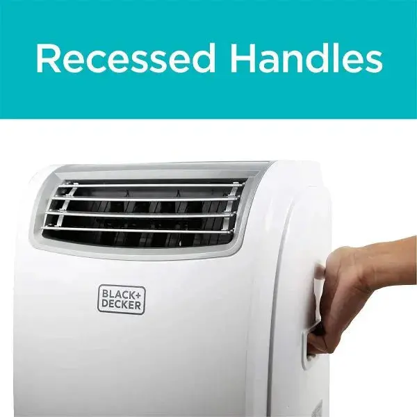 14,000 BTU Portable Air Conditioner with Built-in Heater – White 3-in-1 Smart Cooling Unit with Remote Control