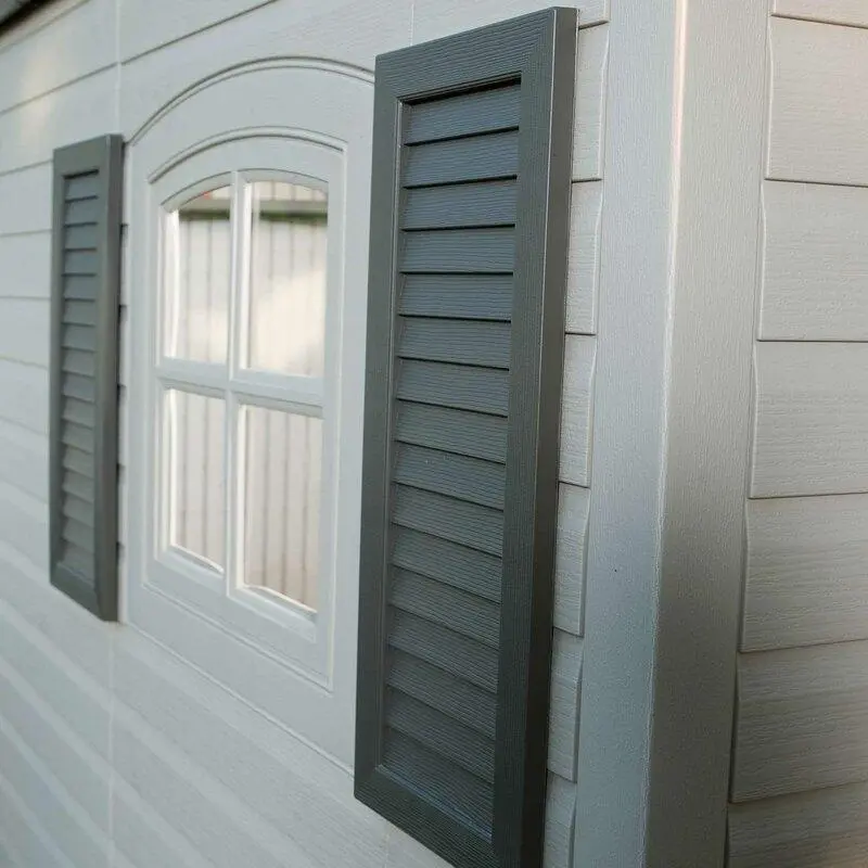15 ft. × 8 ft. Weather-Resistant Resin Side-Entry Outdoor Storage Shed
