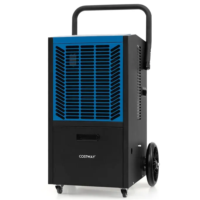 163-Pint Heavy-Duty Commercial Dehumidifier – Built-In Pump & Hose for Large-Space Moisture Control