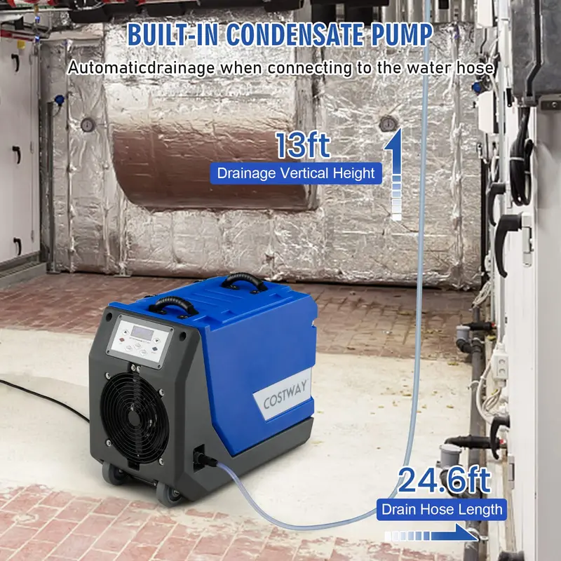 180-PPD Industrial-Strength Dehumidifier for Basements, Warehouses, and Expansive Facilities