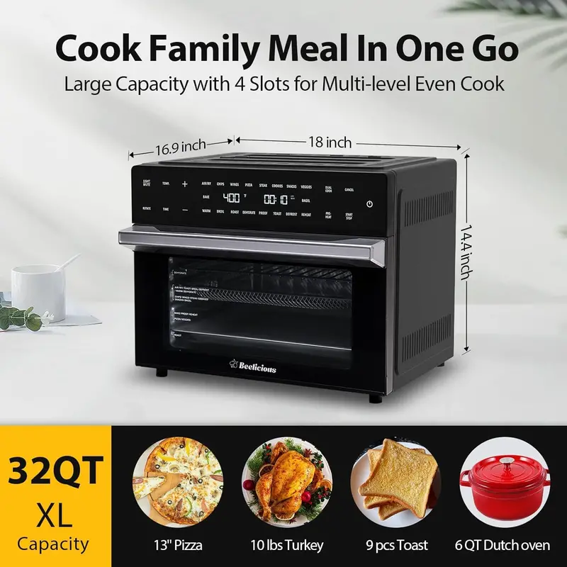 19-in-1 Air Fryer Oven Combo – Extra-Large Countertop Multi-Cooker