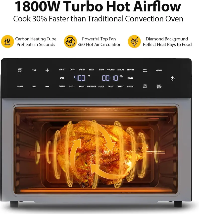 19-in-1 Air Fryer Oven Combo – Extra-Large Countertop Multi-Cooker