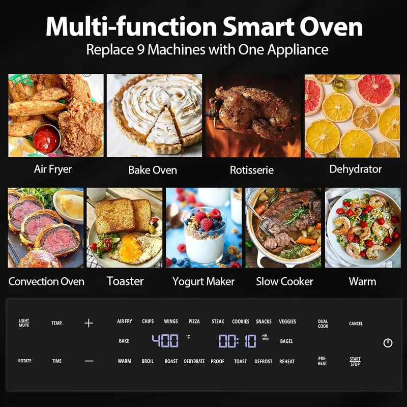 19-in-1 Air Fryer Oven Combo – Extra-Large Countertop Multi-Cooker