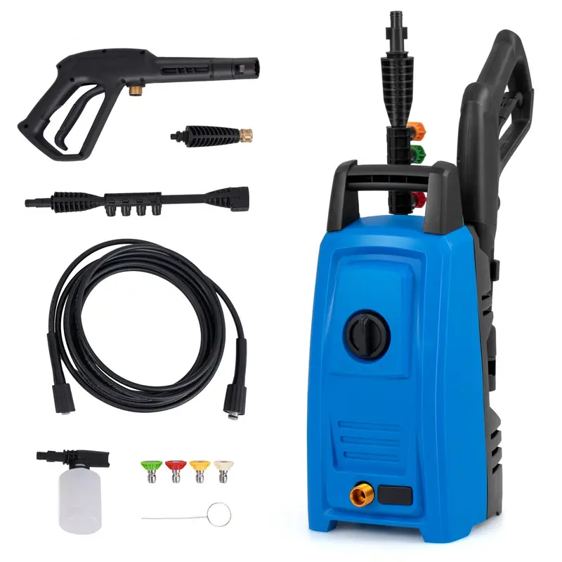 1900 PSI Compact Electric Power Washer – 1.8 GPM High-Pressure Cleaner with 4 Interchangeable Nozzle Tips