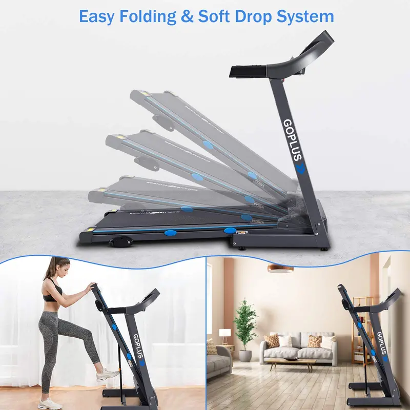 2.25 HP Incline-Ready Folding Treadmill – Superfit Electric Treadmill with Customizable Slope Settings