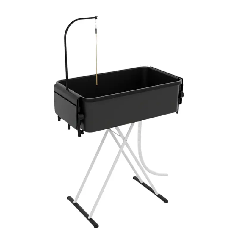 2-in-1 Portable Pet Bathing Tub & Grooming Station with Drain Hose