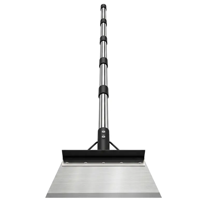 2-in-1 Shovel & Scraper Tool – Telescoping Steel Handle for Versatile Ground Work