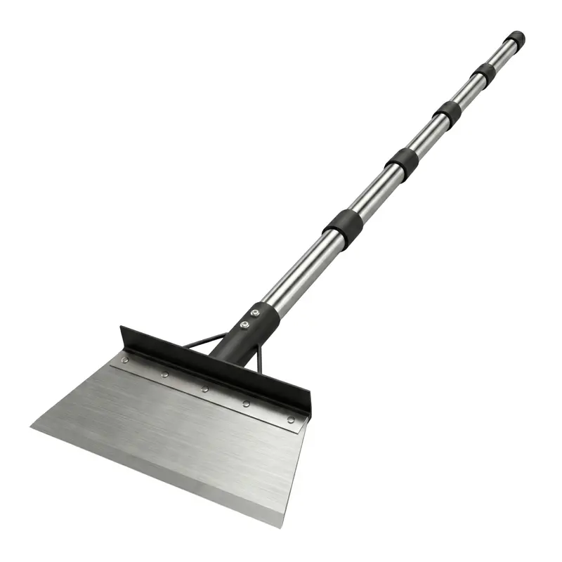 2-in-1 Shovel & Scraper Tool – Telescoping Steel Handle for Versatile Ground Work 2