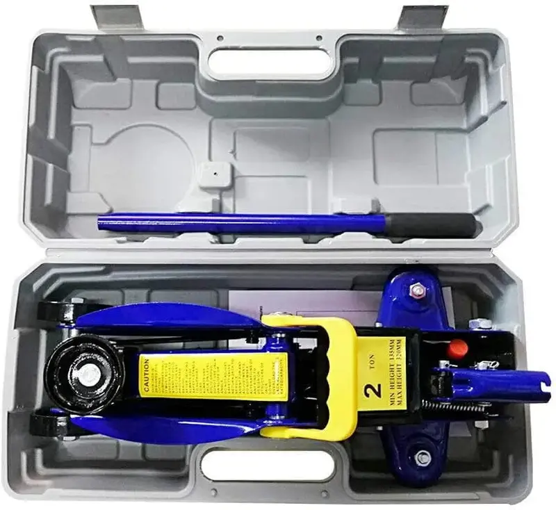 2-Ton Quick-Lift Trolley Jack with Safety Kit – Includes Two 3-Ton Axle Stands for Secure Vehicle Support